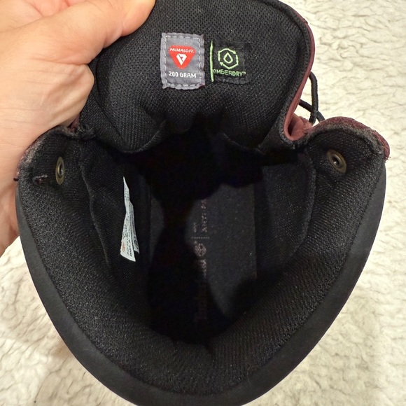 NWOB Timberland 6-Inch Field Boot Burgundy Men's Sz 9 A5W79 Waterproof Casual - Picture 12 of 14